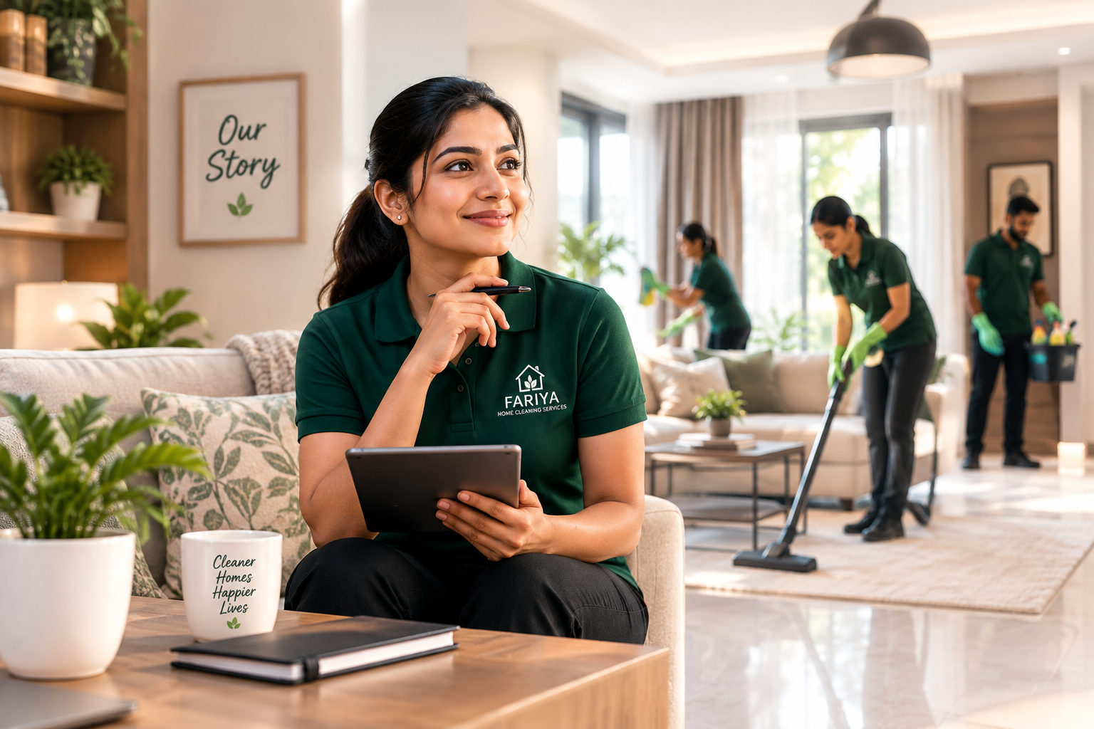 Fariya cleaning professionals providing detailed home cleaning